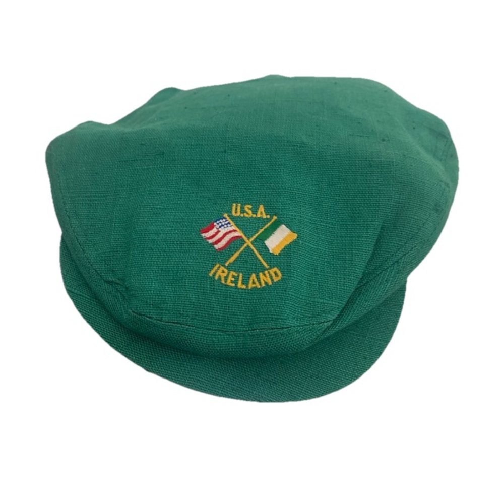 Jonathan Richard Mens Flat Cap Golf Green Ireland USA Flag Golf Vintage